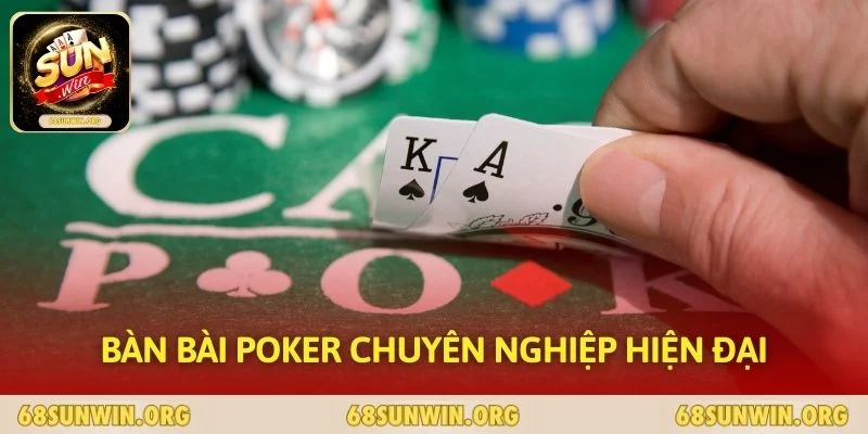 Bàn bài Poker chuyên nghiệp hiện đại