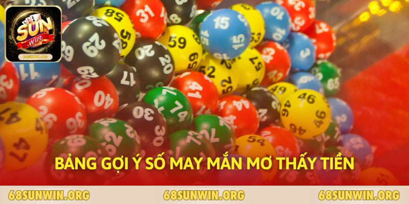 Bảng gợi ý số may mắn mơ thấy tiền