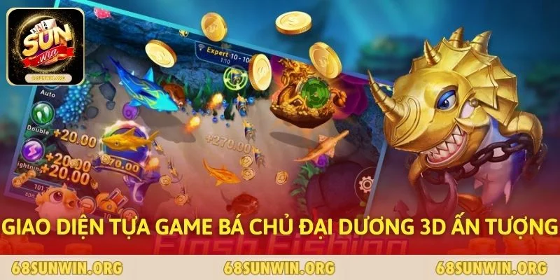 Giao diện tựa game Bá Chủ Đại Dương 3D ấn tượng