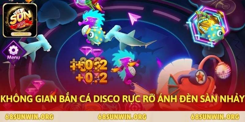 Không gian bắn cá Disco rực rỡ ánh đèn sàn nhảy