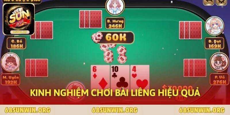 Kinh nghiệm chơi bài liêng hiệu quả