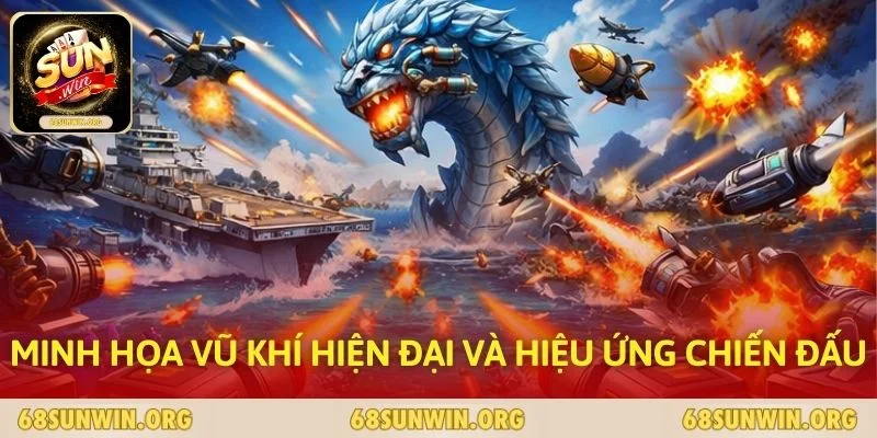 Minh họa vũ khí hiện đại và hiệu ứng chiến đấu