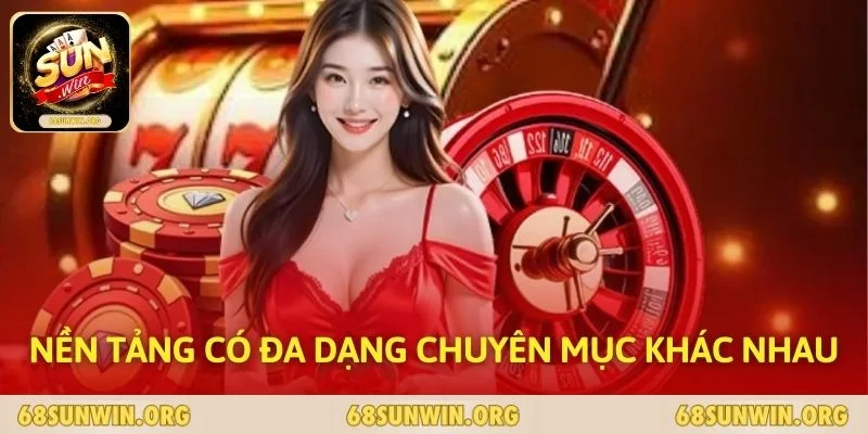 Nền tảng có đa dạng chuyên mục khác nhau
