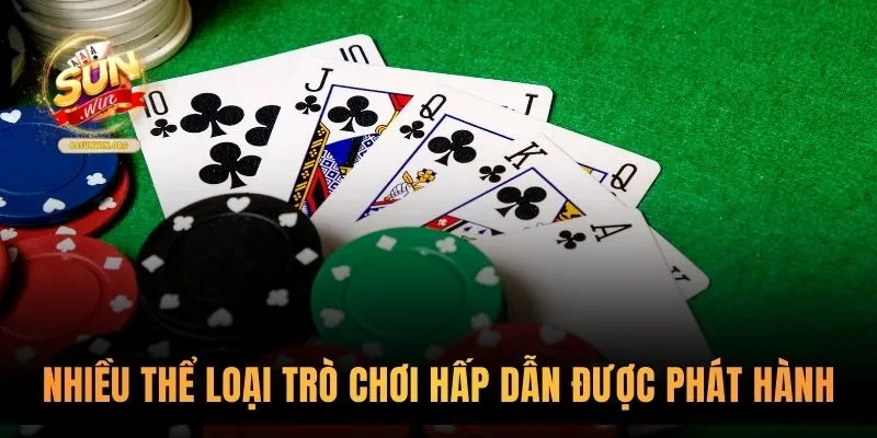 Nhiều thể loại trò chơi hấp dẫn được phát hành liên tục