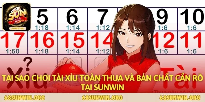 Tại Sao Chơi Tài Xỉu Toàn Thua Và Bản Chất Cần Rõ Tại SUNWIN